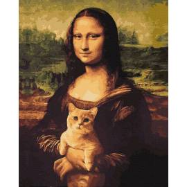 Мона Лиза с котиком