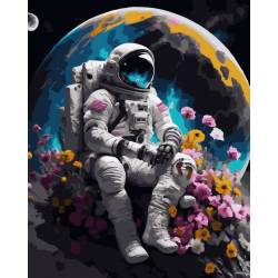 Космонавт із квітами