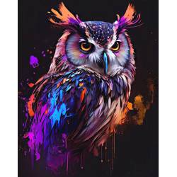 Різнобарвна сова (+ стрази AB+FD)
