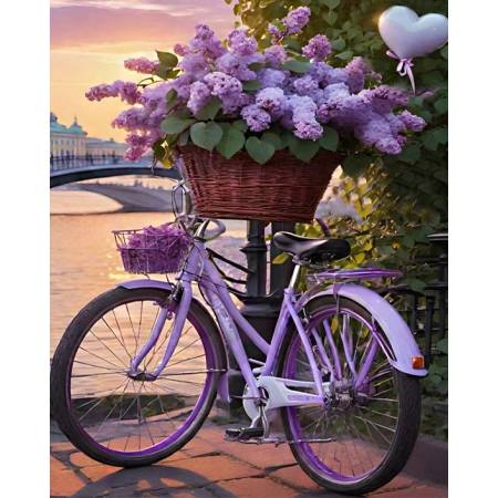 Лавандова прогулянка (стрази AB+FD)