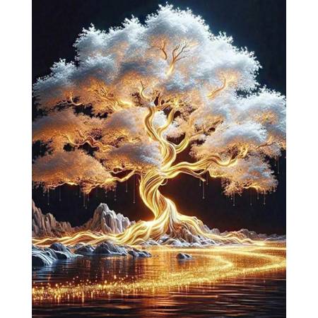 Дерево світла (стрази AB+FD)