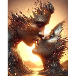 Вогняний поцілунок (стрази AB+FD)