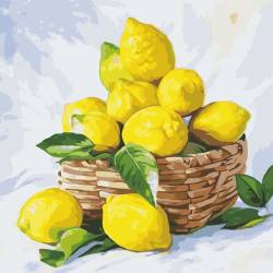 Лимоны в корзине