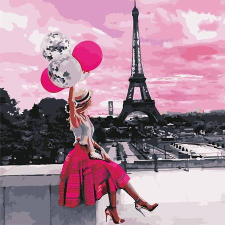 Картина за номерами Пейзаж Парижа, AS0611