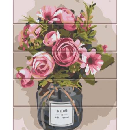 Картина за номерами Чайні рози, ASW156