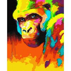 Орангутанг в красках 
