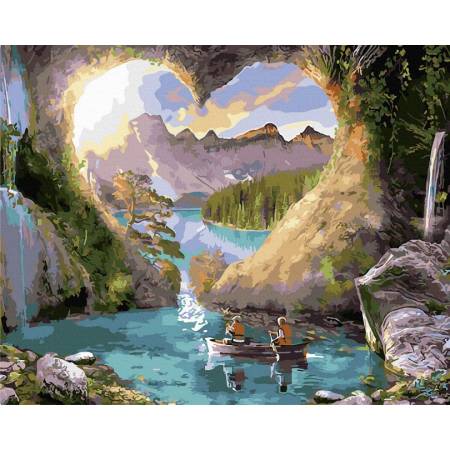 Картина за номерами Печера кохання краєвид, GX34288