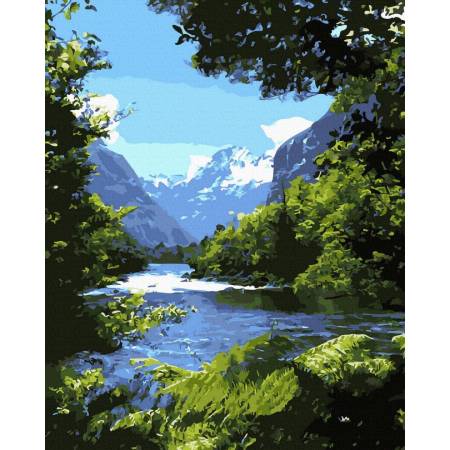 Картина за номерами Гірська річка, GX45804