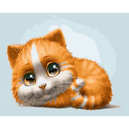 Картина за номерами Рудий котик, GX23547