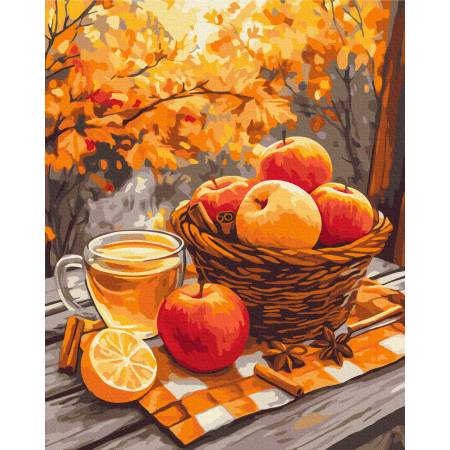 Картина за номерами Яблука з корицею, BS54181