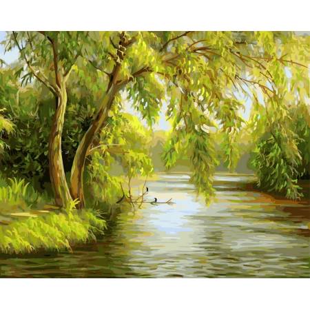Картина за номерами Верба над річкою, GX21176