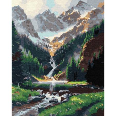 Картина за номерами Гірський водоспад, GX36003