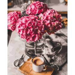 Цветы и кофе