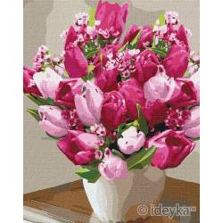 Красивые яркие тюльпаны 
