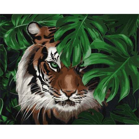 Картина за номерами Амурський тигр , KHO6519