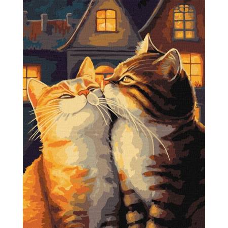 Картина за номерами Закохані котики, KHO6526