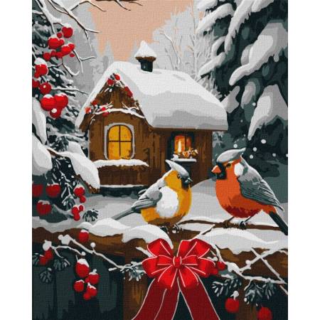 Картина за номерами Снігова казка, KHO6534