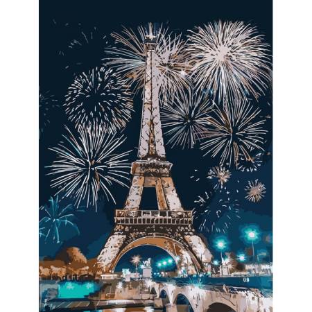 Картина за номерами Вогнями Парижа, KHO3572