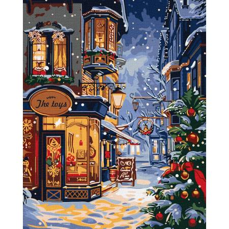 Картина за номерами Крамниця подарунків, KHO3659 Картина за номерами Крамниця подарунків, KHO3659