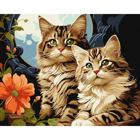 Картина за номерами Чарівні котики, KHO6574