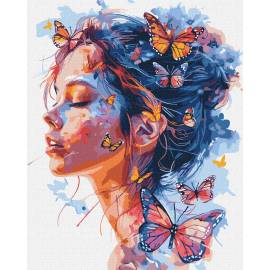 Дівчина і метелики