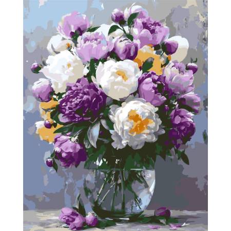 Картина за номерами Букет півоній у вазі, LW3167-01