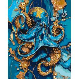 Восьминіг з фарбами металік