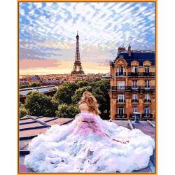 Парижские мечты, цветной холст