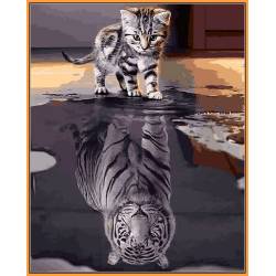 Душа тигра, кольорове полотно