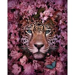 Леопард в цветах