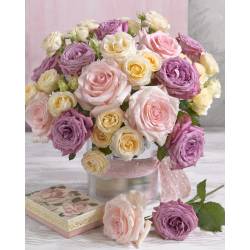 Букет садовых роз 