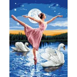 Балерина и лебеди 
