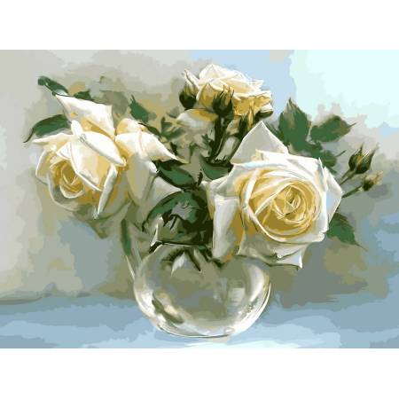 Картина за номерами Чайна троянда, VK017