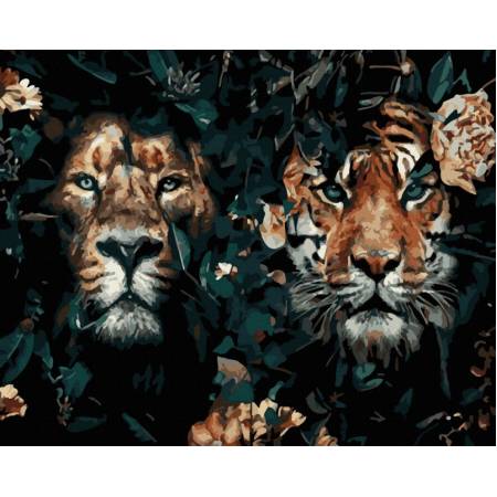 Лев и тигр 