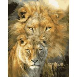 Пара лев и львица 