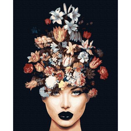 Женщина с цветами