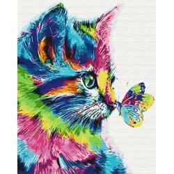 Котик в краске 