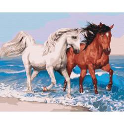 Лошади на побережье