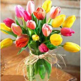 Весняний букет тюльпанів