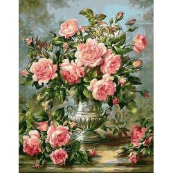 Античная ваза с розами