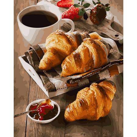 Картина за номерами Утро с кофе и десертом , GX30865