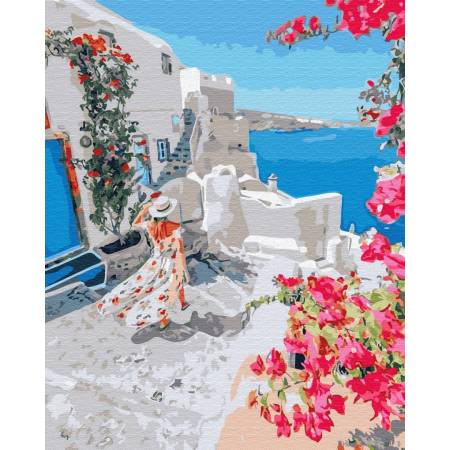 Картина за номерами Квітуча Греція, GX34836