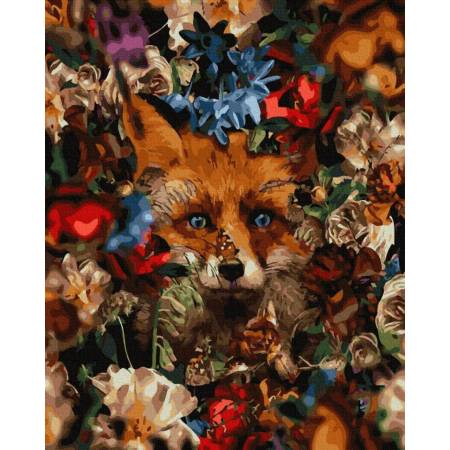 Картина за номерами Осіння лисиця, GX35629
