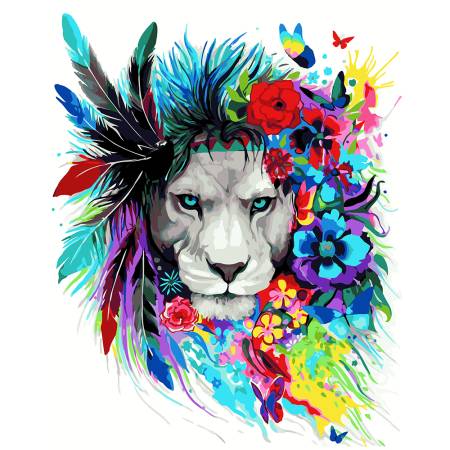 Цветочный лев