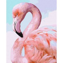 Нежно рзовый фламинго