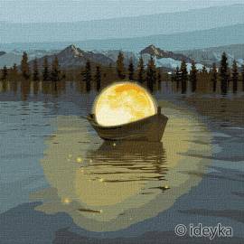 Лунная лодка с красками металлик