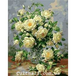 Букет білих троянд
