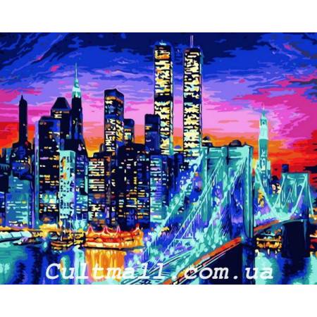 Картина за номерами Бруклінський міст у вогнях, Q1434