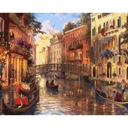 Прекрасный закат в Венеции