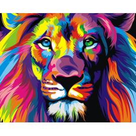 Красочный лев - цар зверей